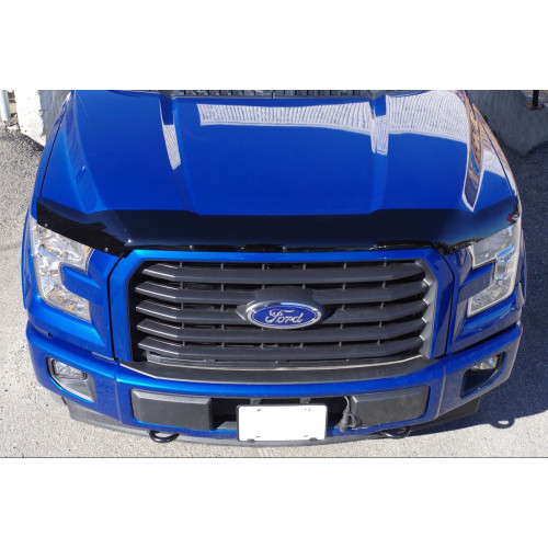 Дефлектор капота Ford F150 2015+ черный глянцевый